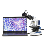 AmScope B270A-KT-3M B270 Series Advanced Student & Professional Binocular Compound Microscope 40X-1600X w/ 3MP USB 2.0 Color CMOS C-mount Camera, one set of 50 pack blank slides, 100 pack cover slips and 25 transfer pipe (7)