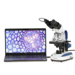 AmScope B270A-KT-3M B270 Series Advanced Student & Professional Binocular Compound Microscope 40X-1600X w/ 3MP USB 2.0 Color CMOS C-mount Camera, one set of 50 pack blank slides, 100 pack cover slips and 25 transfer pipe (3)
