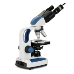 AmScope B270C-KT-WF Binocular Compound Microscope 40X-2500X w/ LED, 3D Stage, Wi-Fi 2.0MP Camera, 50pc Blank Slides, 100pc Cover Slips, 25pc Pipettes (1)