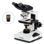 AmScope B490-LED-E Professional LED Biological Binocular Compound Microscope 40X-1000X Magnification w/ 3D Mechanical Stage and 1MP Camera (1)
