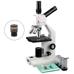 AmScope D120 D120 Series Advanced Student High-Magnification Dual-View Monocular Compound Microscope (1)