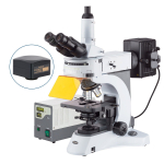 AmScope FM820TA-3MBI3 FM820 Series Epi-fluorescence Trinocular Compound Microscope 40X-1500X Magnification w/ 3MP USB 3.0 C-mount Camera (2)