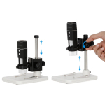 AmScope HHD510-W HHD Series 2.0MP Wi-Fi, USB Handheld Microscope 50X-1000X Magnification on Table Stand w/ LED Illumination (1)