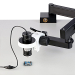 AmScope HHD2100HD-ASB HHD Series All-In-One 2.1MP Professional Polarizing 1080p Handheld Digital HDMI Microscope w/ 10X-280X + LED Ring Illuminator + Articulating Arm Base Plate (12)