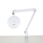 AmScope MAGLED-8066D8 1.75X Magnification 5" Diameter Lens 3 Diopter LED Magnifying Lamp on Articulating Arm w/ Heavy-Duty Table Clamp (1)