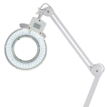 AmScope MAG5-90D5 2.25X Magnification 5" Diameter Lens 90 LED Desk Clamp Magnifying Lamp (1)