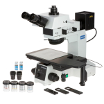 AmScope ME600TB-5M Brightfield, Darkfield and Polarizing Metallurgical Upright Trinocular Compound Microscope 50X-1000X Magnification w/ Large-Format Stage and 5MP USB 2.0 C-mount Camera (11)