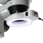 AmScope SM-1BSX-56S-5M SM-1 Series Inspection and Dissecting Zoom Binocular Stereo Microscope 3.5X-45X w/ 56 LED Compact Ring Light and 5MP USB 2.0 C-mount Camera on Compact Pillar Stand (6)