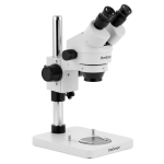 AmScope SM-1BSX-30WR-M SM-1 Series Inspection and Dissecting Zoom Binocular Stereo Microscope 3.5X-45X w/ 30W LED Fiber Optic Ring Light and 1.3MP USB 2.0 C-mount Camera on Compact Pillar Stand (5)