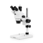 AmScope SM-1TSX-FODR-9M SM-1 Series Zoom Trinocular Stereo Microscope 3.5X-45X w/ 150W Halogen Dual Gooseneck & Ring Lights and 9MP USB 2.0 C-mount Camera on Pillar Stand (7)