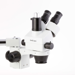 AmScope SM-3TPX-3M3 SM-3 Series Simul-Focal Zoom Trinocular Stereo Microscope 3.5X-45X Magnification w/ 3MP USB 3.0 C-mount Camera on Single Arm Boom Stand (7)