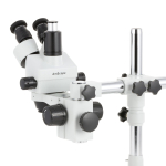 AmScope SM-3TZZ-30WY-8M SM-3 Series Zoom Trinocular Stereo Microscope 3.5X-180X w/ 30W LED Double Gooseneck FO Lights and 8MP USB 2.0 C-mount Camera on Single Arm Boom Stand (7)