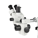 AmScope SM-3TYY-144A-HD4U Zoom Trinocular Stereo Microscope 7X-135X Magnification, SM-3 Series on Single Arm Boom Stand + Four-Zone 144-LED Ring Light + 4K 8MP HDMI Camera (6)