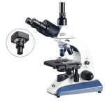 AmScope T520C-5M3 Biological Trinocular Compound Microscope 40X-2500X Magnification w/ 20W Halogen, 3D Mechanical Stage and 5MP USB 3.0 C-mount Camera (1)