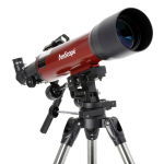 AmScope TLS-PAZ-102600 AmScope Refractor ALT-AZ Telescope with Altitude Azimuth Mount, 102mm Aperture, 600mm Focal Length, Stainless Steel Tripod and Red Dot Finder (1)