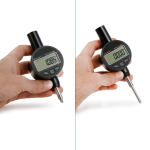 AmScope ACC-DI254 Digital Dial Indicator 3V w/ +/-0-25.4mm/1" Range, +/-0.01mm Accuracy, and Data Transfer Cable (1)