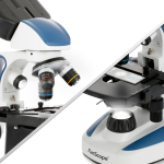 AmScope VB-B110C-SLVR Binocular Compound Microscope Bundles 40X-1000X dual LED, Ergonomic, 25-Piece Slides Set and Tweezers Plus BONUS Handheld Multi-USB Digital Microscope for PC and Android (14)