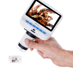 AmScope DM140 4.3 inch Premium 1080P HD Portable LCD Digital Color Microscope w/ Dual-LED Illumination + Optional Activity Kit, 32gb Micro SD Card (1)