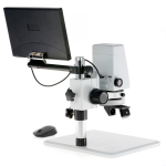 AmScope DM750-2MP-HDM11-3DR DM750 Series Zoom Tabletop Video Inspection Digital Microscope System 0.7X-5X on Pillar Stand w/ 11.6" Monitor + 3D Viewer (2)