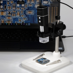 AmScope HHD510-W HHD Series 2.0MP Wi-Fi, USB Handheld Microscope 50X-1000X Magnification on Table Stand w/ LED Illumination (2)