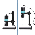 AmScope HHD1300-QSMS10 1.3 MP Professional Handheld Digital USB Microscopes w/ 10X-280X Magnification, LED Ring Illuminator, and Ball-Joint Stand (8)