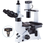AmScope IN330TB-5M3 IN330 Series Inverted Infinity-Corrected Phase-Contrast Biological Trinocular Compound Microscope 40X-800X w/ 5MP USB 3.0 C-mount Camera (2)