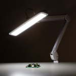 AmScope LMP-72 12W 72 LED Task Lamp on Articulating Arm w/ Table Clamp (2)