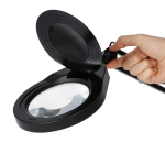 AmScope MAGLED-80-TT 2.375X Magnification 5" Lens 80 LED 10W Tabletop Magnifying Lamp (2)
