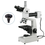 AmScope ME300TZB-2L-10M ME300 Series Metallurgical Trinocular Compound Microscope 40X-2000X Magnification w/ Dual-illumination and 10MP USB 2.0 C-mount Camera (3)