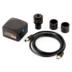 AmScope SM-4NTPX-144-3M SM-4 Series Trinocular Stereo Microscope 3.5X-45X Magnification with 144 LED Ring Light and 3MP USB 2.0 (7)