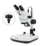 AmScope SM-1BY-PL-8M SM-1 Series Zoom Binocular Stereo Microscope 7X-90X Magnification w/ 8MP USB 2.0 C-mount Camera on Pillar Stand (3)