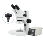 AmScope SM-1BRZZ-80M-5M SM-1 Series Super Widefield Zoom Binocular Stereo Microscope 3.5X-180X w/ HD 80 LED Ring Light and 5MP USB 2.0 C-mount Camera on Track Stand (3)