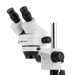 AmScope SM-1BS-80S-10M SM-1 Series Inspection and Dissecting Zoom Binocular Stereo Microscope 7X-45X w/ 80 LED Compact Ring Light and 10MP USB 2.0 C-mount Camera on Compact Pillar Stand (6)