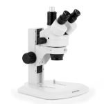 AmScope SM-1TRZZ-FRL-HD22 SM-1 Series Zoom Trinocular Stereo Microscope 3.5X-180X Magnification w/ 8W Fluorescent Ring Light and 2MP HDMI CMOS C-Mount Camera on Track Stand (11)