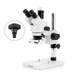 AmScope SM-1TSY-144S-3M3 SM-1T Series Trinocular Zoom Stereo Microscope 7X-90X Magnification w/ 144 LED Compact Ring Light and 3MP USB 3.0 C-mount Camera on Pillar Stand (3)