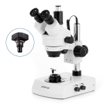 AmScope SM-2TYY-DK-10M SM-2 Series Darkfield Trinocular Stereo Microscope 7X-135X Magnification on Pillar Stand w/ Dual Halogen Lights and10MP USB 2.0 C-mount Camera (3)