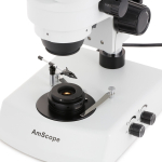 AmScope SM-2TYY-DK-10M SM-2 Series Darkfield Trinocular Stereo Microscope 7X-135X Magnification on Pillar Stand w/ Dual Halogen Lights and10MP USB 2.0 C-mount Camera (8)