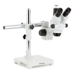 AmScope SM-3NTP-64S-8M SM-3 Series Simul-Focal Lockable Zoom Trinocular Stereo Microscope 7X-45X w/ 64 LED Compact Ring Light and 8MP USB 2.0 C-mount Camera on Single Arm Boom Stand (1)