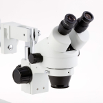 AmScope SM-4BYY-144-10M SM-4 Series Zoom Binocular Stereo Microscope 7X-135X Magnification w/ 144 LED Ring Light and 10MP USB 2.0 C-mount Camera on Double Arm Boom Stand (9)