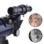 AmScope M30-ABS-KT2-W-TKVB1 IQCrew AMSCOPE-KIDS - White Metal Arm Starter Kids Compound Microscope Kit and Compact Refractor Telescope w/ Tripod (3)