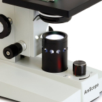 AmScope B100-MS-PB10-E1 B100 Series Binocular Compound Microscope 40X-1000X Magnification w/ LED Ligh, Mechanical Stage and 1MP Camera and Slide Kit (8)