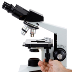 AmScope B490-LED-E Professional LED Biological Binocular Compound Microscope 40X-1000X Magnification w/ 3D Mechanical Stage and 1MP Camera (10)