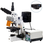 AmScope FM200B FM200 Series Upright Epi-fluorescence Binocular Compound Microscope with Optional Camera (7)