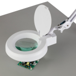 AmScope MAG5-90D5 2.25X Magnification 5" Diameter Lens 90 LED Desk Clamp Magnifying Lamp (3)