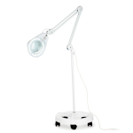 AmScope MAGLED-56-FS 1.75X Magnification 5" Diameter Lens 56 LED 9W Magnifying Lamp w/ Rolling Floor Stand in White (3)