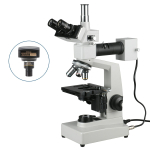 AmScope ME300TZB-2L-10M ME300 Series Metallurgical Trinocular Compound Microscope 40X-2000X Magnification w/ Dual-illumination and 10MP USB 2.0 C-mount Camera (2)