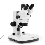 AmScope SM-1TX-RL-3M SM-1 Series Zoom Trinocular Stereo Microscope 3.5X-45X Magnification w/ Dual LED, 3MP USB 2.0 C-mount Camera on Track Stand (9)