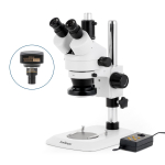 AmScope SM-1TNZ-144A-5M3 SM-1 Series Industrial Inspection Zoom Trinocular Stereo Microscope 3.5X-90X w/ Multi-Zone 144 LED and 5MP USB 3.0 C-mount Camera on Pillar Stand w/ Small Base (5)