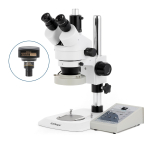 AmScope SM-1TNZ-80AM-8M SM-1 Series Industrial Inspection Zoom Trinocular Stereo Microscope 3.5X-90X w/ 80 LED Direction Variable Ring Light and 8MP USB 2.0 C-mount Camera on Pillar Stand w/ Small Base (5)