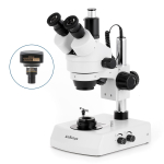 AmScope SM-2TYY-DK-10M SM-2 Series Darkfield Trinocular Stereo Microscope 7X-135X Magnification on Pillar Stand w/ Dual Halogen Lights and10MP USB 2.0 C-mount Camera (5)